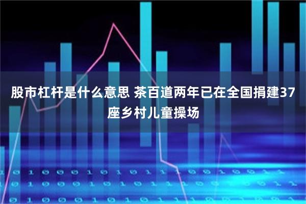 股市杠杆是什么意思 茶百道两年已在全国捐建37座乡村儿童操场