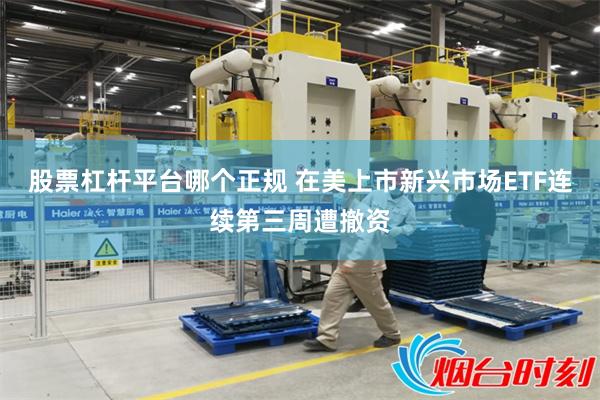 股票杠杆平台哪个正规 在美上市新兴市场ETF连续第三周遭撤资