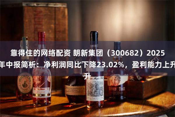 靠得住的网络配资 朗新集团（300682）2025年中报简析：净利润同比下降23.02%，盈利能力上升