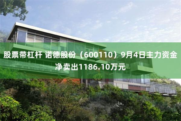 股票带杠杆 诺德股份（600110）9月4日主力资金净卖出1186.10万元