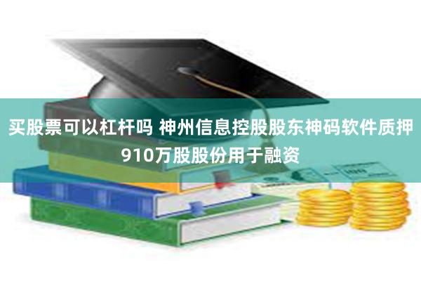 买股票可以杠杆吗 神州信息控股股东神码软件质押910万股股份用于融资