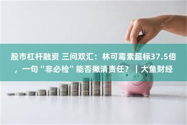 股市杠杆融资 三问双汇：林可霉素超标37.5倍，一句“非必检”能否撇清责任？｜大鱼财经