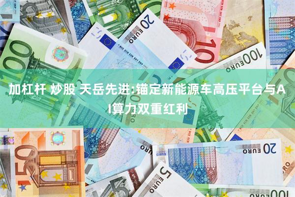 加杠杆 炒股 天岳先进:锚定新能源车高压平台与AI算力双重红利