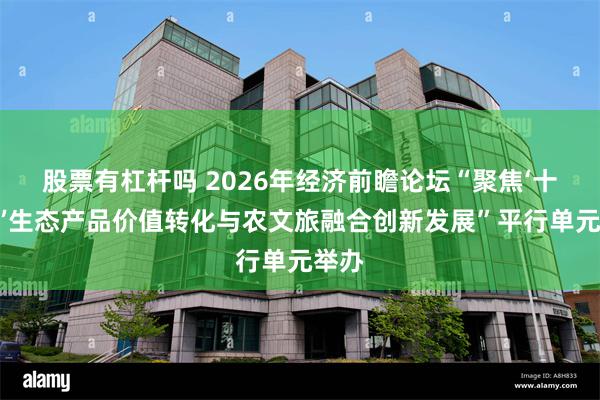 股票有杠杆吗 2026年经济前瞻论坛“聚焦‘十五五’生态产品价值转化与农文旅融合创新发展”平行单元举办