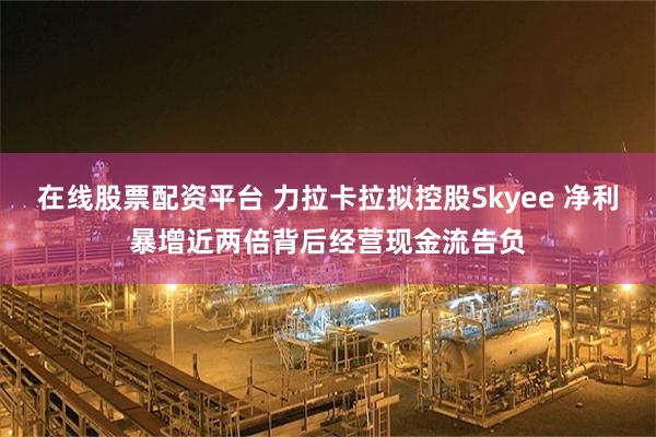在线股票配资平台 力拉卡拉拟控股Skyee 净利暴增近两倍背后经营现金流告负
